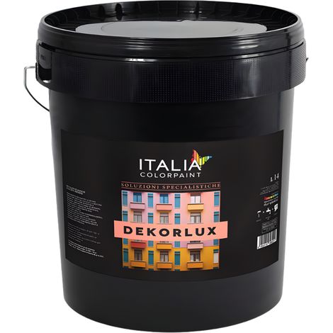 Dekorlux bucciato plastico lucido rivestimento decorativo superbianco formato 14 lt - confezione 1