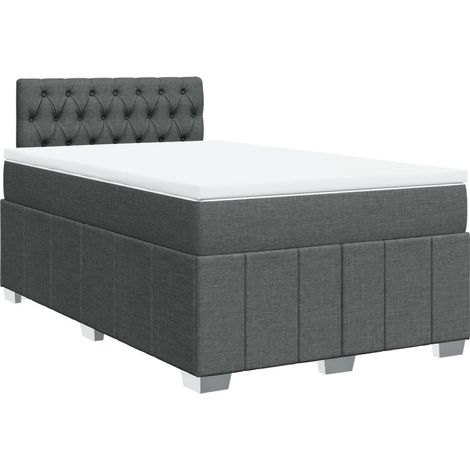 Maison Exclusive - Boxspringbett mit Matratze Dunkelgrau 120x190 (1/5)