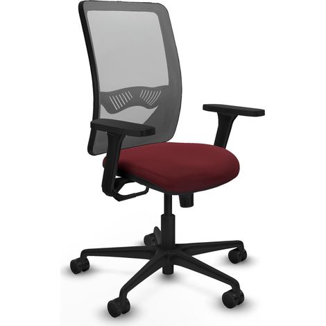 Silla de oficina piqueras y crespo Zulema gris simil cuero (1/2)