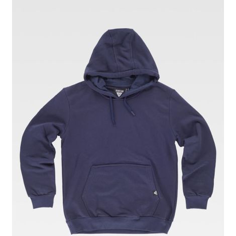 Sudadera básica con capucha y cordón ajustable S5506 WORKTEAM L Marino (1/2)