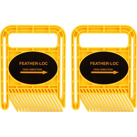 Deux jeux de dispositifs de protection de sécurité à motif de plumes pour rails de travail du bois, à vendre. (1/5)