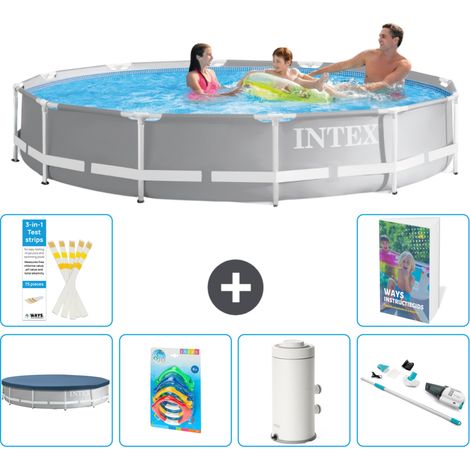 Prism Frame Pool Rund - 366x76 cm - 7-teilig S95