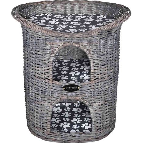 Maison Exclusive - Casa/cama/rascador para mascotas 2 niveles sau (1/5)