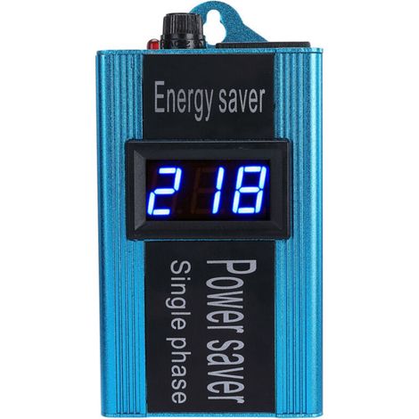 Smart Energy Saver Power Saving Devices Intelligent Power Factor Saver Electricity Saving Box 100KW Blue EU Plug