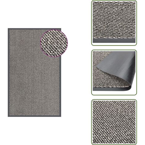 Zerbino per ingresso - vidaXL Zerbino Trapuntato 90x150 cm Marrone Chiaro - Zerbino per porticato