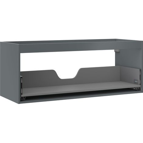 Mexen Box-A corpo del mobile lavabo 120 cm, 1 cassetto, grafite opaco - 91AX0-1200-470-1-66 (1/4)