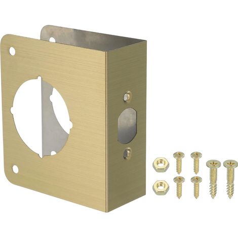 Plaque De Renfort De Porte Taille De Serrure De Porte 4-1/2" Or (1/5)
