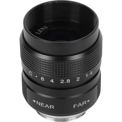 Objectif CCTV 25 mm F1.4, clair et efficace, monture C, pour bar, magasin, parking, maison, entrepôt, noir (1/5)