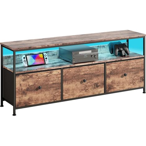 Meuble TV, Design Moderne, Rangement Fonctionnel, 108×30×57 cm (1/2)