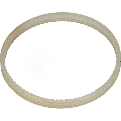 Courroie d'entraînement de moteur de 12 pouces, matériau PE nervuré de remplacement pour scie à ruban, tour, perceuse, Table, convoyeur de scie, Beige (1/5)