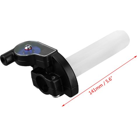 Modification pour véhicule tout-terrain/moto : grande poignée d'accélérateur à rotation avec roulement transparent et galet coloré (un) (bleu) (1/5)