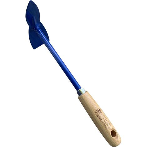 Petite serfouette panne et langue avec manche allongé en acier trempé, indéformable idéal pour jardinières et potagers en hauteur. Fabrication Française (1/4)