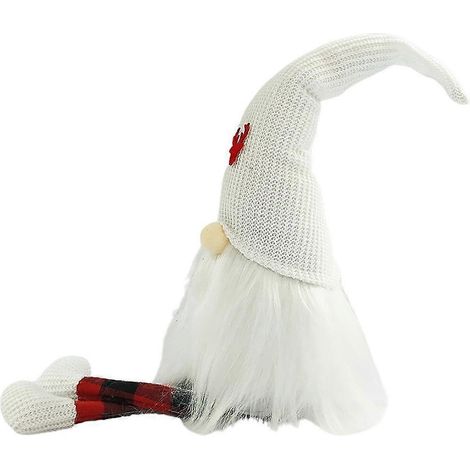 Décorations de Noël : Poupée en peluche gnome, adorable poupée sans visage faite à la main