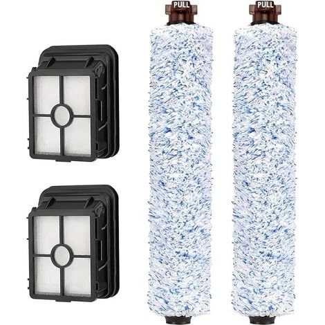 Accessoires de rechange pour Bissell CrossWave 17132, 1785, 2551, 2225N, 25821, 2519, 2582N, brosse de rechange pour plancher en bois CrossWave 1926 et filtre à vide 1866 pour Bissell, pièce de (1/5)
