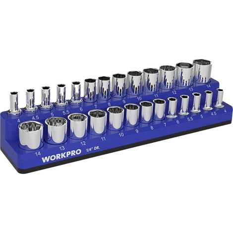 Magnetischer Organizer Workpro 1 4 Zoll Metall Blau 23 5 cm