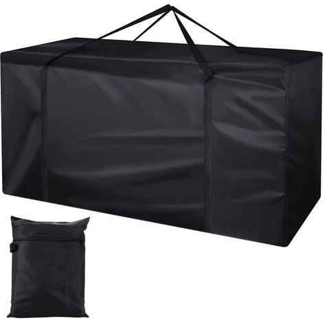 Sac de Rangement pour Coussins, Housse de Rangement Imperméable Tissu Oxford 210D, Étanche à la Poussière, Anti-UV, pour Drap Oreiller Meubles de Jardin d'Extérieur, Sapin Noel (1/5)