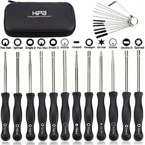 Ensemble de 12 outils de réglage de carburateur et tournevis de réglage pour moteur à 2 temps, pour débroussailleuses, tronçonneuses Poulan, Husqvarna, STHIL, Echo. (1/5)