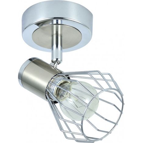 FABRILAMP Nuovo faretto da bagno MATEO cromo/nickel aricolato (1/2)