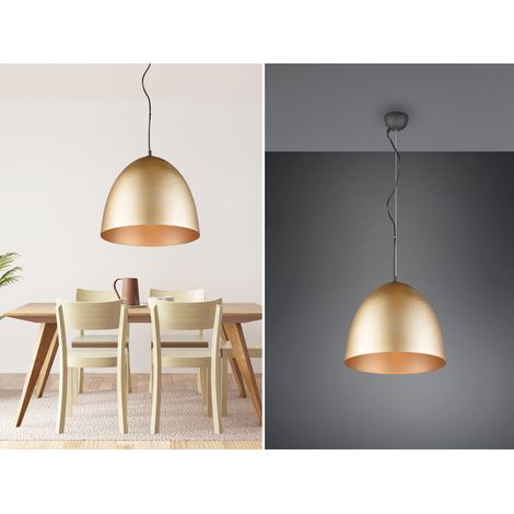 LED Pendelleuchte einflammig Metall Messing rund, Ø 40cm (1/5)