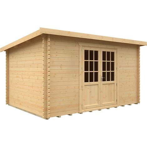 14x10w The Kingsley Plus 44mm Cabin - L415 x W295 x H232.8 cm - Solid Wood/Softwood/Pine - Natural