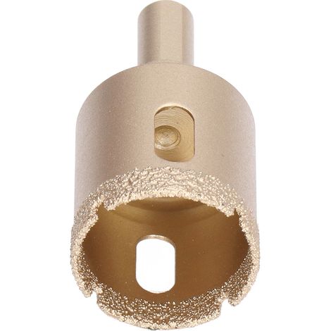 Foret diamanté brasé pour carottage, scie cloche, fraise creuse pour verre, carrelage, granit, marbre, porcelaine, 32 mm (1/5)