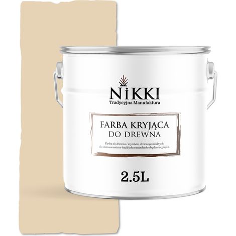 Holzfarbe für Renovierungstüren, Creme-Beige RAL 1015 MAT 2,5 l (1/5)
