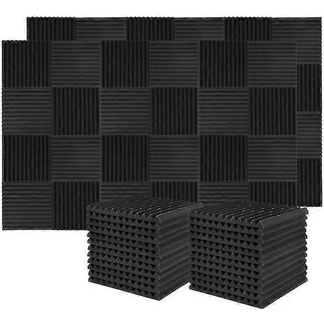 60 Pcs Panneau d’isolation acoustique Mousse de studio d’isolation acoustique, pour panneau d’isolation acoustique murale, studio (1/5)