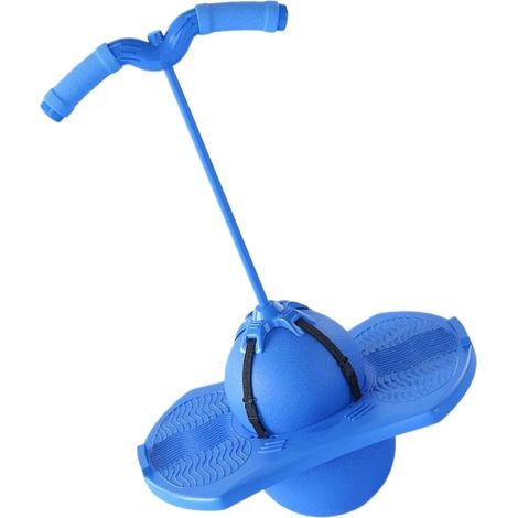 Balle rebondissante JeiibrZui pour enfants - 55 cm - 1 pièce - Entraînement à l'équilibre et aux sauts en toute sécurité - Bleue (1/5)