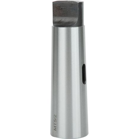 Adaptateur de réduction conique pour foret, manchon argenté, haute dureté et résistance à l'usure, MT5 vers MT2 (1/5)