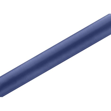 Satin lisse, bleu foncé, 0,36 x 9 m (1 pièce / 9 m) (1/3)