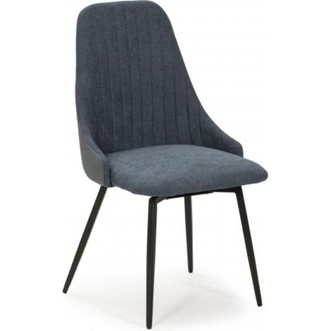 Pack de 2 sillas modelo Alma Giratorio acabado azul 46/90 cm(alto) 54 cm(ancho) 50 cm(largo). (1/3)