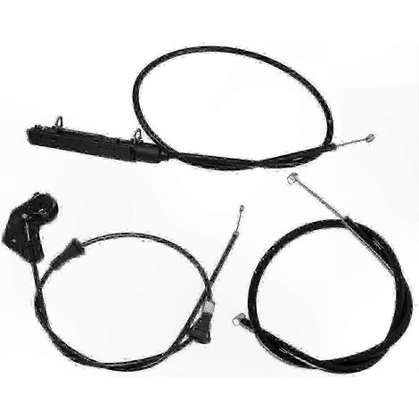 Lot de 3 câbles d'ouverture de capot compatibles avec BMW E46 320i 323i (1998-2005)