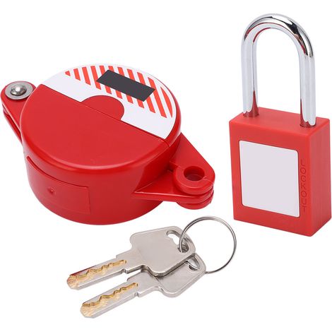 Kit de verrouillage de vanne, vanne de verrouillage, protection d'interrupteur de chauffage au sol, couvercle de verrouillage pour gaz liquéfié, vanne de vidange, couvercle de protection de plomberie, (1/5)
