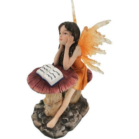 Signes Grimalt Figura De Hada Figuras Hada Fantasia Naranja 9x10x14cm 34595