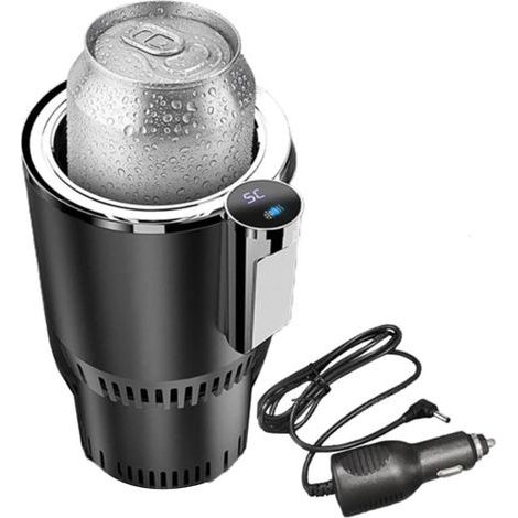Chauffe-Eau de Voiture, Porte-Boisson pour Voiture - Refroidisseur d'eau Chauffe-café Intelligent 2 en 1 Porte-Bouteille d'eau, Porte-Boisson de Voiture, extenseur de Tasse de Voiture pour (1/5)