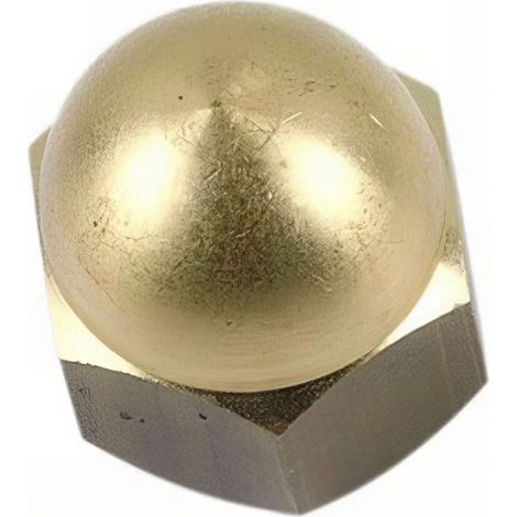 Ecrou borgne M6 mm Laiton - Boite de 200 pcs - Fixtout EB06LNB