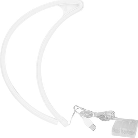 Mondförmiges LED-Nachtlicht, bezaubernde Dekoration für Schlafzimmer und Partys, USB-betrieben (1/5)