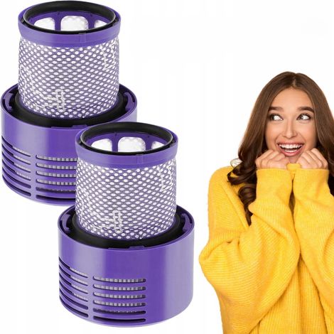 Set di 2 filtri HEPA lavabili di ricambio per Dyson V10. (1/5)