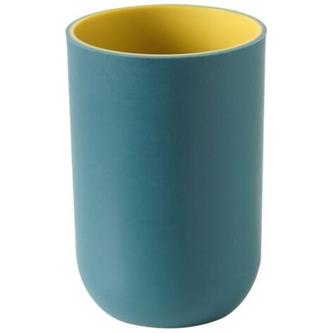 Paquet de 2 porte-brosse à dents tasses portables bouche tasses réutilisables tasses à eau voyage Camping salle de bain bien rangé accessoires de salle de bain(Bleu marine) (1/5)