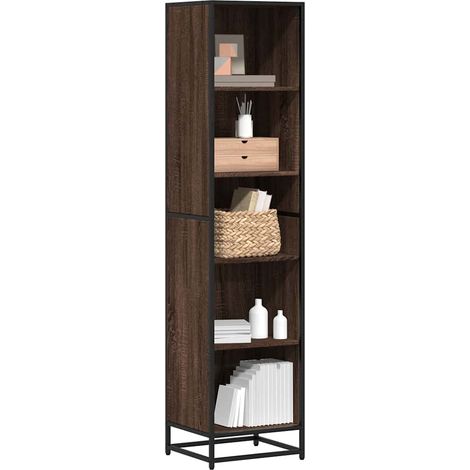 Bücherregal Braun Eichen-Optik 40x35x170,5 cm Holzwerkstoff