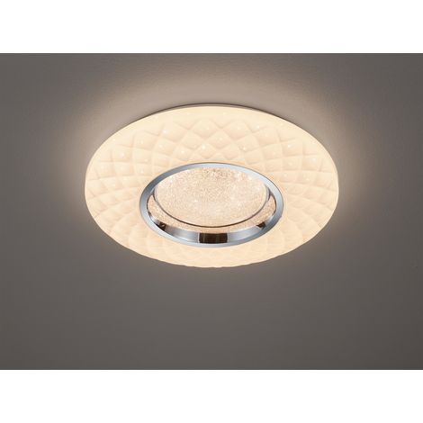 Dimmbare LED Deckenleuchte MAGNOLIA mit Fernbedienung Ø 39cm (1/5)