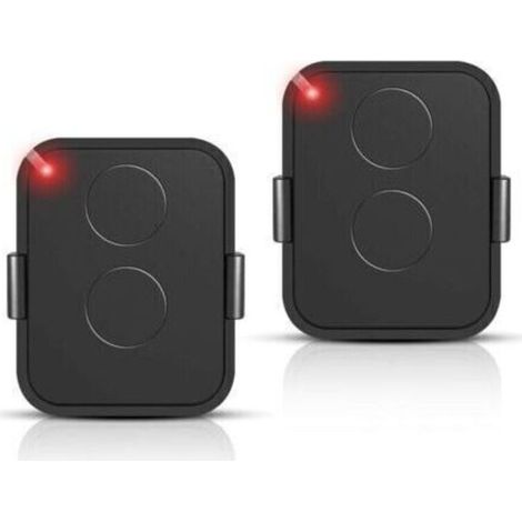 Lot de 2 Télécommande Compatible Nice Era ONE2/ON2E/ON4E/ON1E,433,92 MHz Télécommande Porte de Garage,Rolling Code,2 Canaux(Noir) (1/4)