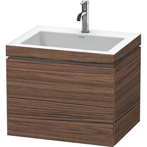 Mobile lavabo L-CUBE WT Vero Air 500x600x480mm 1 foro noce scuro