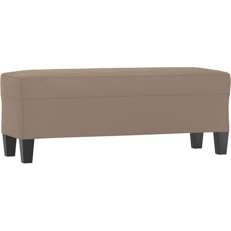 Banco/salón 100 x 35 x 41 cm tejido de microfibra color topo 020010699