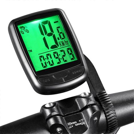 Compteur de vitesse de vélo filaire rétroéclairé étanche avec écran LCD --- (1/5)