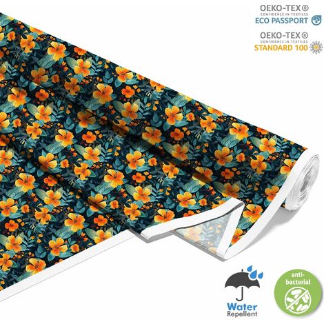 Dekorativer Outdoor-Stoff Oxford - Motiv Blumen I DX5403 (1/5)