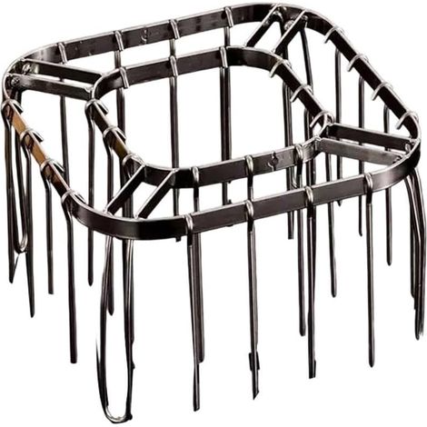 Rack à Brochettes Air Fryer Pliable Acier 304 avec 28 Support à Brochettes pour Friteuse Pliable en Acier Inoxydable 304 avec 28 pour broches pour Cuisson Verticale (1/5)