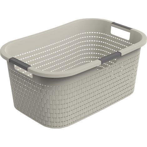 Rotho Wäschekorb Country, 40 L cappuccino Wäschekörbe (1/3)