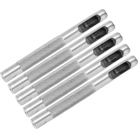 Ensemble de 20 outils de perforation creux pour cuir, en acier au carbone, ensemble d'outils de perforation ronds robustes à faire soi-même, outils de perforation pour cuir, adaptés aux montres, tissu (1/5)