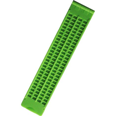 Tablette Braille 4 lignes 28 cellules en plastique, outil d'apprentissage avec stylet, pratique pour non-voyants (1/5)